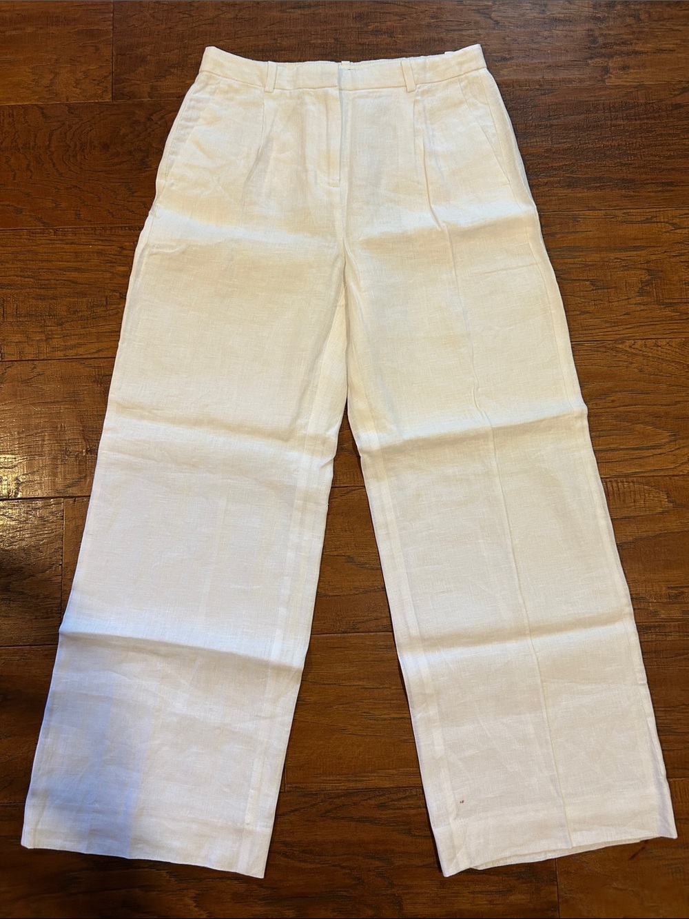 Wide-leg Essential pant in linen - Picture 5 of 6